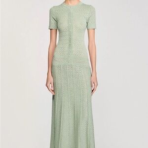 Elegant Green Lace Dress